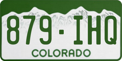 CO license plate 879IHQ