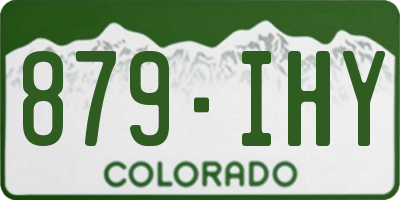 CO license plate 879IHY