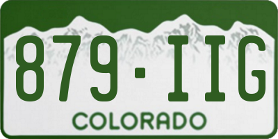 CO license plate 879IIG
