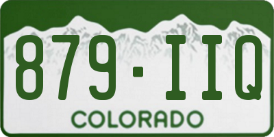 CO license plate 879IIQ