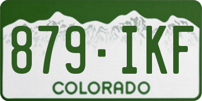CO license plate 879IKF