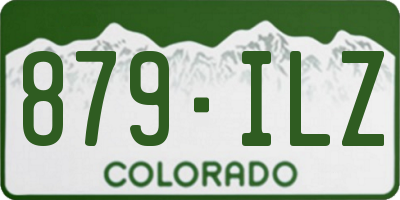 CO license plate 879ILZ