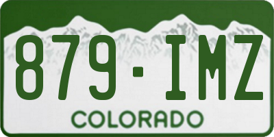 CO license plate 879IMZ