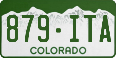 CO license plate 879ITA