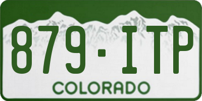 CO license plate 879ITP