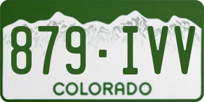 CO license plate 879IVV