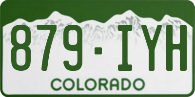 CO license plate 879IYH