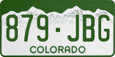CO license plate 879JBG