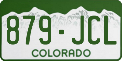 CO license plate 879JCL