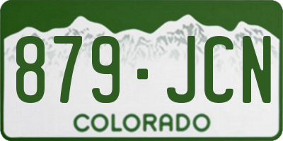 CO license plate 879JCN