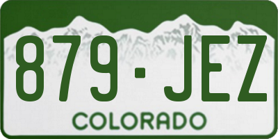 CO license plate 879JEZ