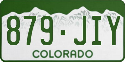 CO license plate 879JIY