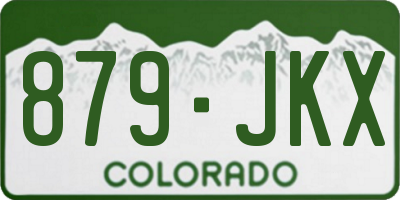 CO license plate 879JKX