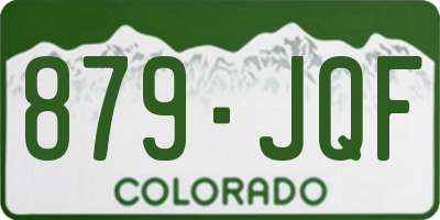 CO license plate 879JQF