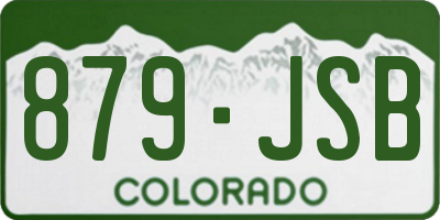 CO license plate 879JSB