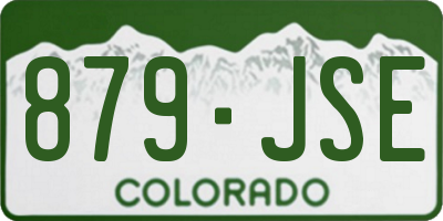 CO license plate 879JSE