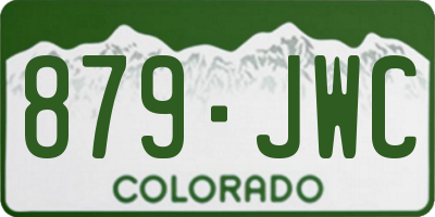 CO license plate 879JWC