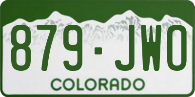 CO license plate 879JWO