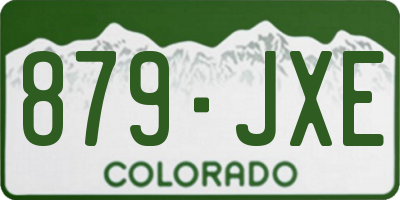 CO license plate 879JXE