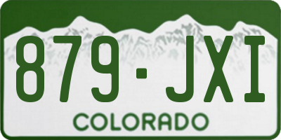 CO license plate 879JXI