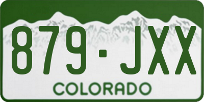 CO license plate 879JXX