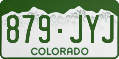CO license plate 879JYJ