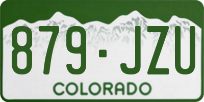 CO license plate 879JZU