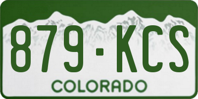 CO license plate 879KCS