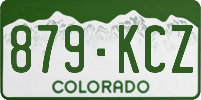 CO license plate 879KCZ