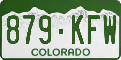 CO license plate 879KFW