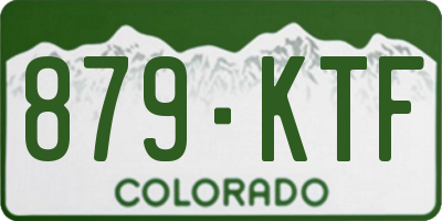 CO license plate 879KTF