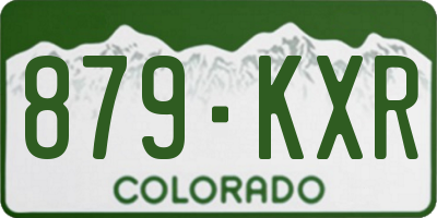 CO license plate 879KXR