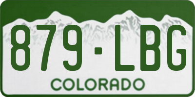 CO license plate 879LBG