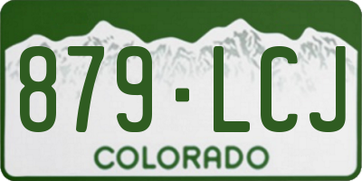 CO license plate 879LCJ