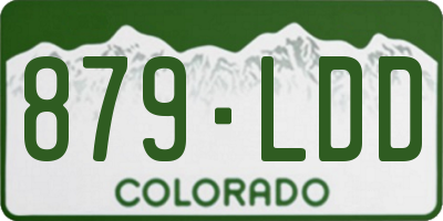 CO license plate 879LDD