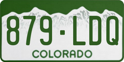 CO license plate 879LDQ