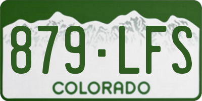 CO license plate 879LFS