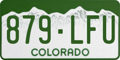 CO license plate 879LFU