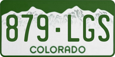CO license plate 879LGS
