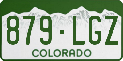 CO license plate 879LGZ
