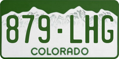CO license plate 879LHG