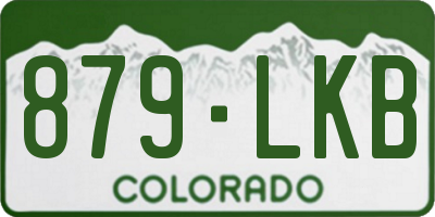 CO license plate 879LKB