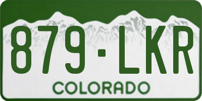 CO license plate 879LKR