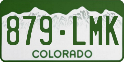 CO license plate 879LMK