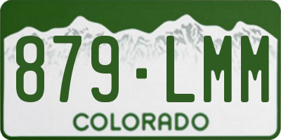 CO license plate 879LMM
