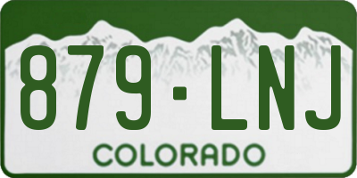 CO license plate 879LNJ