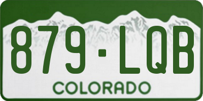 CO license plate 879LQB