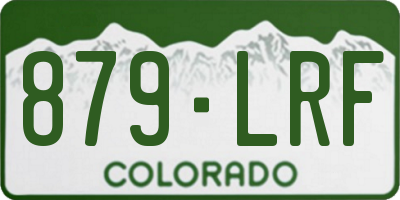 CO license plate 879LRF