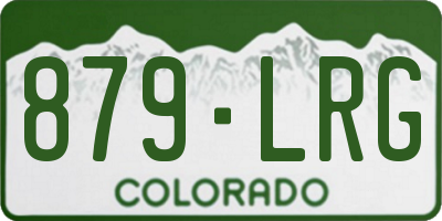 CO license plate 879LRG