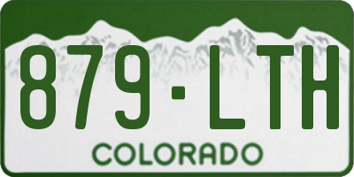 CO license plate 879LTH